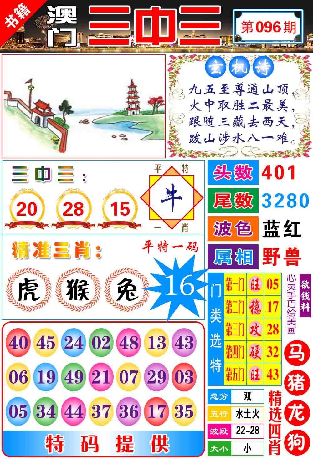 096期澳门宝典三中三[图]