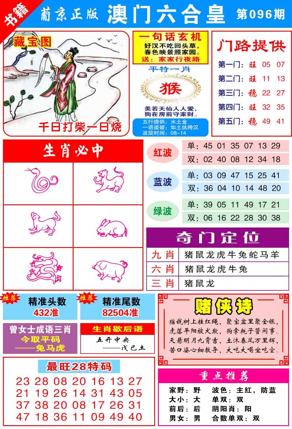 096期澳门六合皇心水[图]